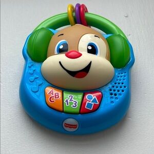 Fisher-Price Blue Puppy Learning Toy with Music
